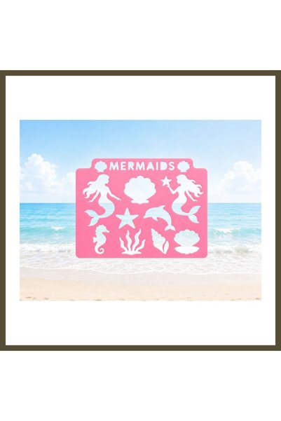 northcity n 3D Print Mermaid-Themed Drawing Template - Multi-Pattern Template...