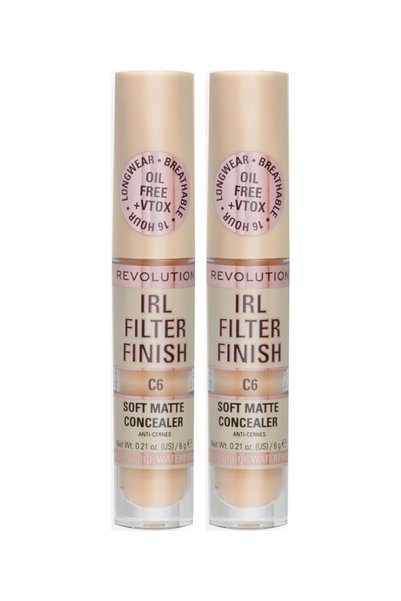 Revolution 2x PACK IRL Filter Finish C4 – Complexion Corrector, Shade C4
