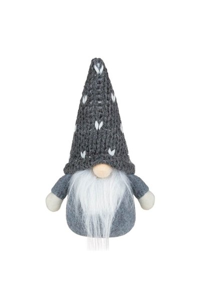OEM Figurină Gnom de Crăciun - Gri, 17cm (DCJ643) - Momente Ideale
