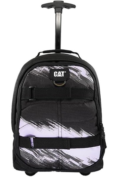 Cat Caterpillar Rollrover 2 Wheel Trolley S Brushstroke Lavender