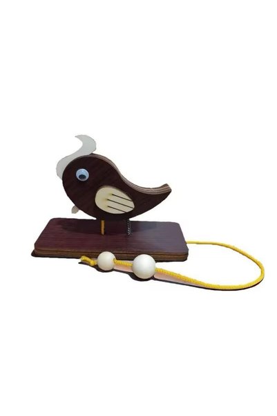 Tazweeq Wooden Door Knocker, Woodpecker Decoration Doorbell, Front with Pull ...