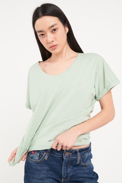 Lee Cooper - Tricou dama de culoare uniforma cu imprimeu grafic