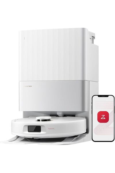 Roborock Qrevo 5AE Robot Vacuum Mop, 12,000Pa Suction, White