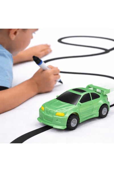 Generic Brand Maşinuţa magica pe traseu, set cu marker inclus - Diverse modele