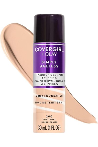 covergirl كريم أساس سائل "أولاي سيمبلي إيجليس" 3 في 1 - لون 242، بيج متوسط، ح...