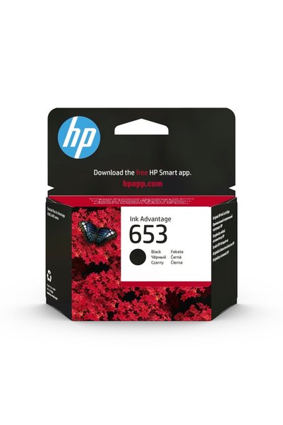 HP خرطوشة حبر أصلية سوداء 653 - 3Ym75Ae