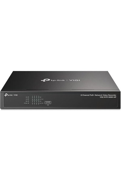 TP-LINK جهاز تسجيل فيديو شبكي VIGI بـ 8 قنوات مع دعم تقنية PoE+، تسجيل مستمر ...