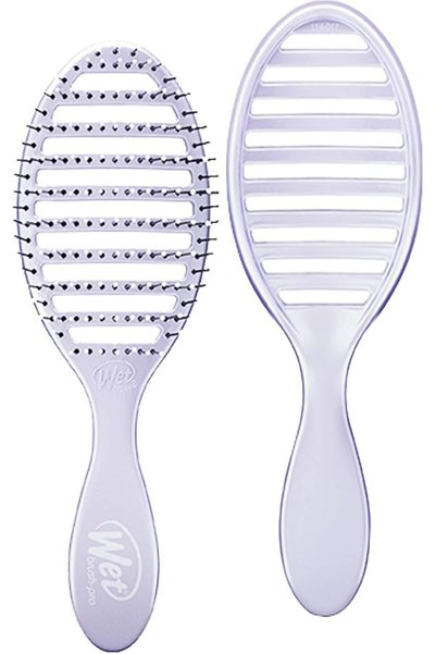 Wet Brush فرشاة تجفيف الشعر السريعة - لون أزرق سماوي - تصميم مزود بفتحات تهوي...