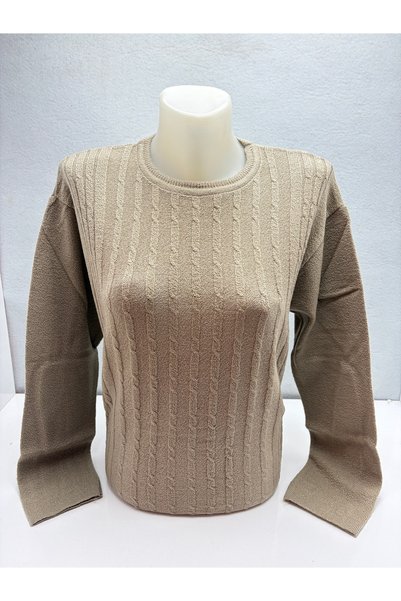 SEFER WOMEN'S SWEATER WITH PATTERNED KNIT
