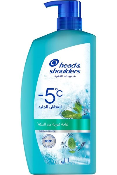 Head & Shoulders آيس فريش 1 لتر - شامبو مضاد للقشرة الأبرد في العالم (قد يختل...