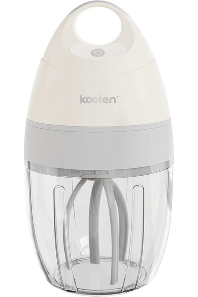 Koolen 50 W Type-C Cordless Mixer Whisk, 900 ml Capacity, Creamy