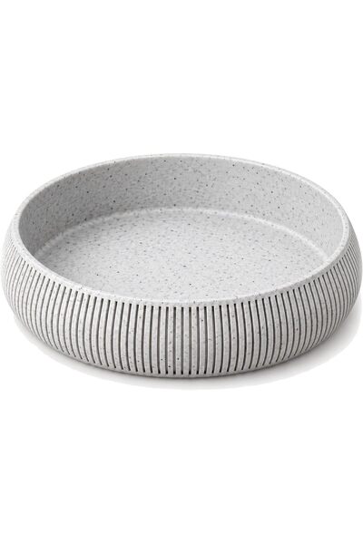 Generic Ribbed Catch-All Bowl 17.6 cm, Round Japandi Decorative Dish for Keys...