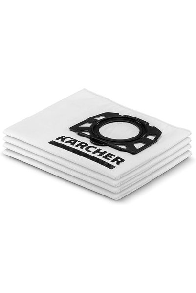 Karcher - كيس فلتر من الصوف (عبوة من 4 قطع)، متوافق مع المكانس الكهربائية للا...