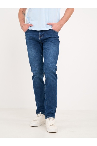 Lee Cooper - Blugi barbat slim cu aspect usor decolorat