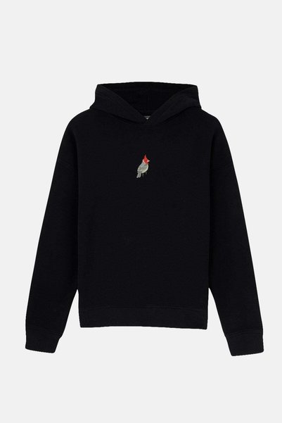 Reflect Studio Hanorac SuperSoft Cardinal cu glugă roșie - Negru