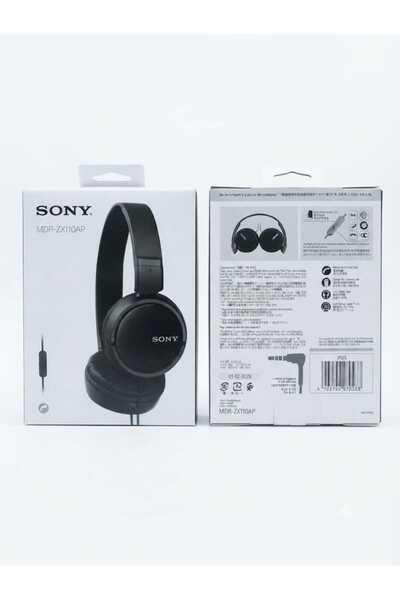 Sony MDR-ZX110AP Wired On-Ear Headphones with Mic