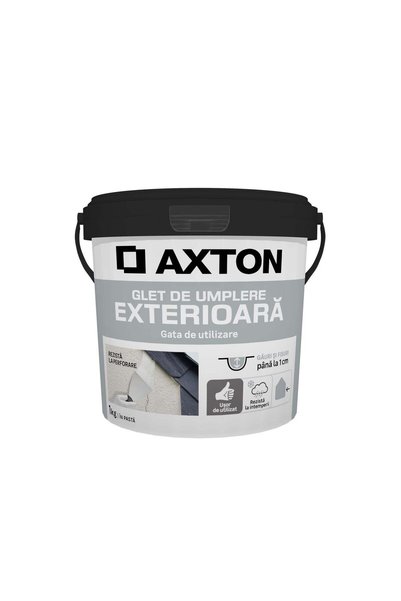Axton Chit de mascat alb pentru exterior 1 kg premium pentru umplere și repar...