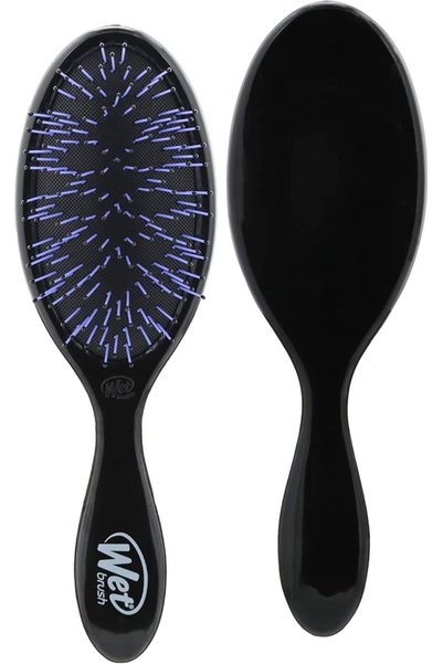 Wet Brush فرشاة فك تشابك الشعر الكثيف من كاستم كير - لون أسود للجنسين، قطعة و...