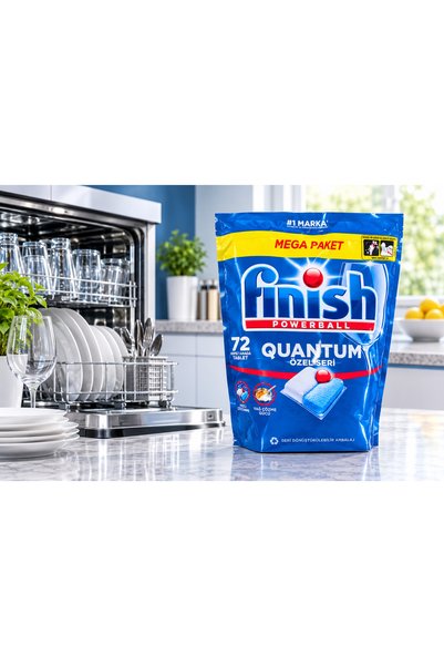 Finish Finch Quantum Powerball Dishwasher Tablets - Value Pack 72 Tablets