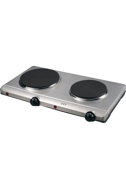 TİT TI-T Dual Burner Electric Hot Plate HT-P120, Stainless Steel, Dual Plate ...