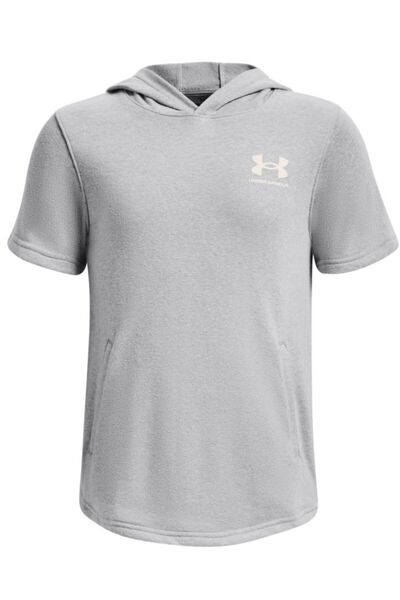 Under Armour Tricou bărbătesc UA-1377252, Top sportiv gri pentru antrenament ...