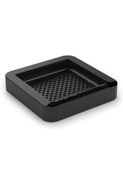 Generic Springy Mesh Valet Tray, Entryway Bedside Organiser, 16 cm, Black