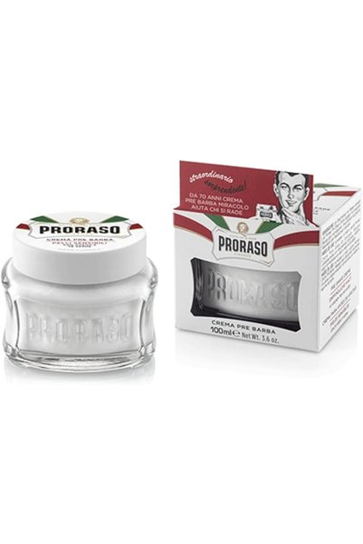 Proraso Pre-Shave Cream, Sensitive Skin, 3.6 oz