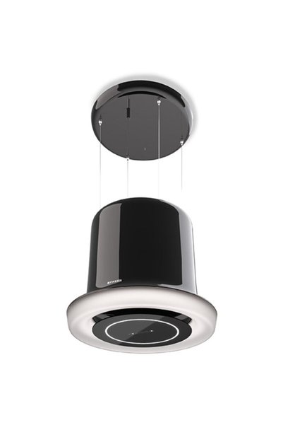 Faber GLOW BK GLOSS, 640 m3h, 68 dB, 1 motor, filtru aluminiu, LED banda, tou...