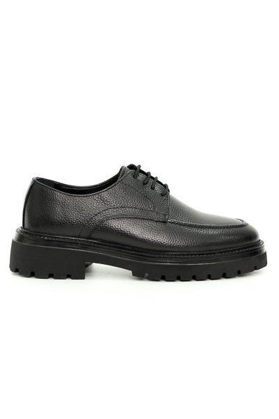 Tuna Genuine Floter Leather Black EVA Sole Casual Men's Shoes - E2500