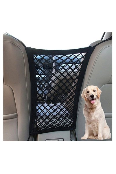 GENERAL DYKESON Dog Car Net Barrier Pet Barrier with Auto Safety Mesh Organiz...
