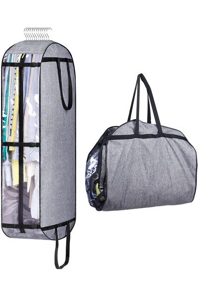 MISSLO Hanging Garment Bags for Travel Suit Bags for Closet Storage 50" Movin...