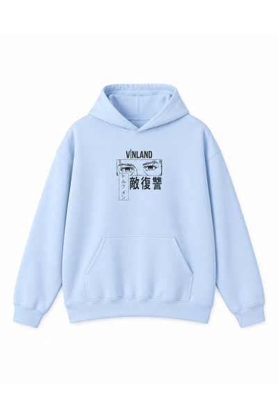 Vordevia Vinland Saga Printed Cotton 3 Thread Threaded Oversize Sweatshirt