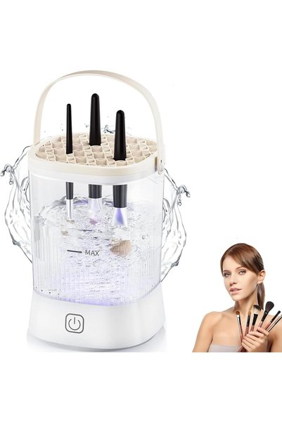 MASROO Electric Makeup Brush Cleaner Machine,3-in-1 USB Automatic Make up Bru...