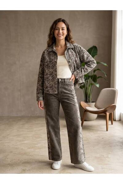 casa di sole Custom design embroidered denim collar shirt jacket