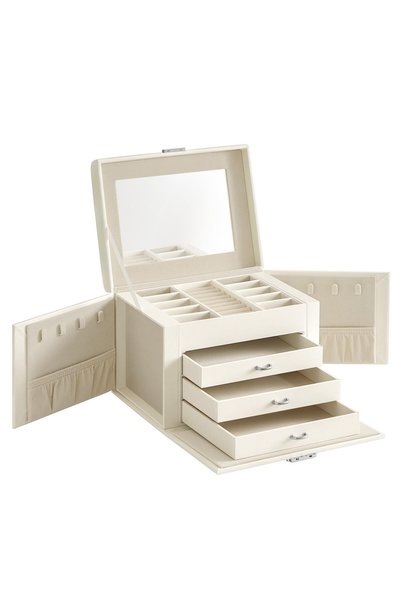SONGMICS 4 Tier 3 Drawer Lockable Jewellery Box