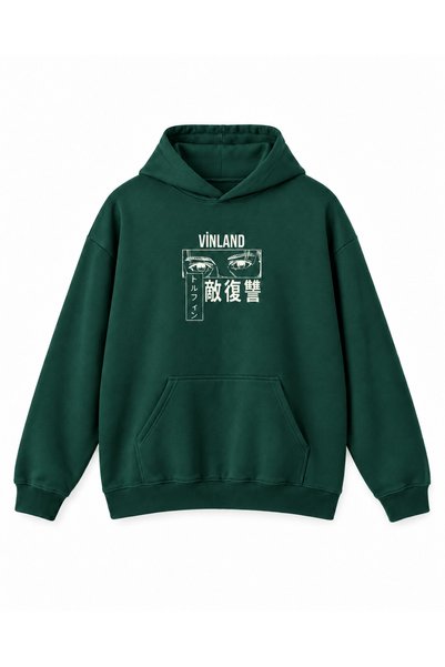 Vordevia Vinland Saga Printed Cotton 3 Thread Threaded Oversize Sweatshirt