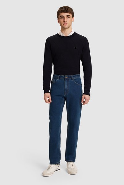 U.S. Polo Assn. بنطلون جينز رجالي باللون الأزرق الداكن، موديل 50330090-DN0023.
