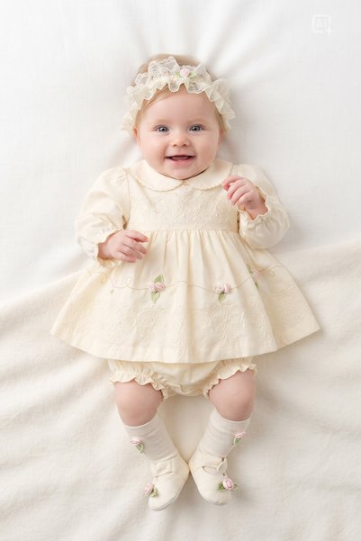 ALYRA 5-Piece Girl Baby Mevlüt Set in a Box: Embroidered Newborn Hospital Dis...