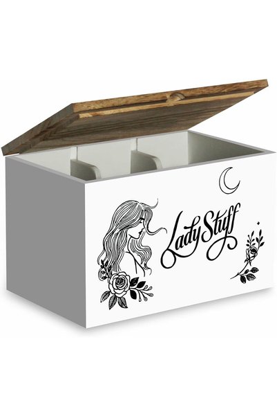ALMEKAQUZ Tampons Holder for Bathroom, Feminine Product Pad and Organizer, Wo...