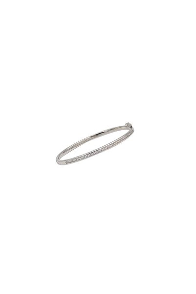 Eylül silver Brățară fixă din argint 925 cu un rând de zirconii pavé
