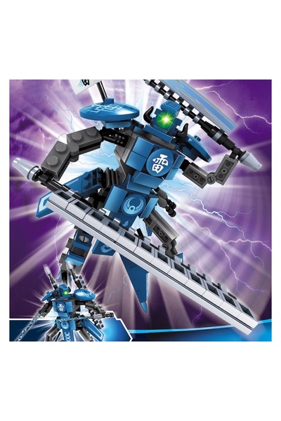 Creative Blocks Cărămizi de Construcție Robot Warrior Albastru (177 piese) – ...