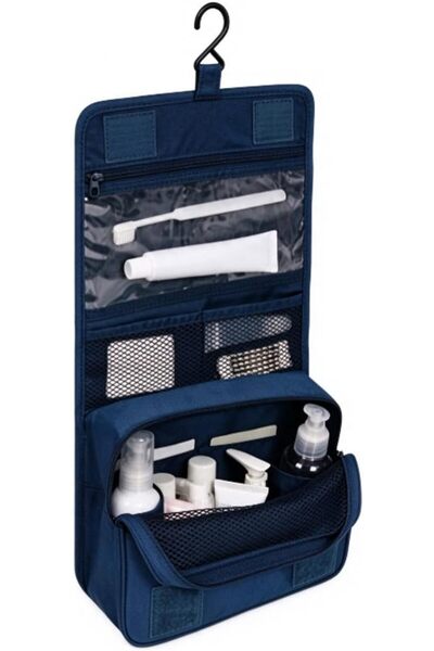 ANYUAN Flat Hanging Makeup Organizer, Waterproof Oxford Cloth Toiletry Bag, L...