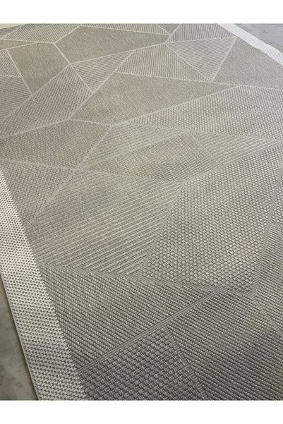 MaVaux Grande Geometrik Desenli Halı, Modern Salon ve Oturma Odası Halısı, İnce Düz Dokuma Kilim, Antre, Mutfak ve Yatak Odası İçin Dekoratif Zemin Halısı, Kolay Kullanımlı Kaydırmaz Taban