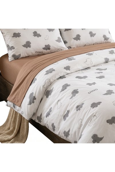 TextiLici Lenjerie de pat, 4 piese, cearceaf cu elastic universal 160/180 x 2...