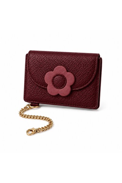 Cogure Combinable - Magsafe Mini Wallet & Card Holder with Floral Detail - He...