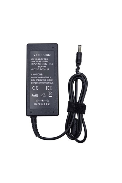 yk desing 24 volt 3 amper adaptör 5.5 mm 2.5 mm standart uçlu
