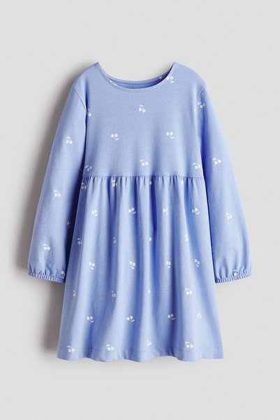 H&M Pamuklu ve Baskılı Elbise