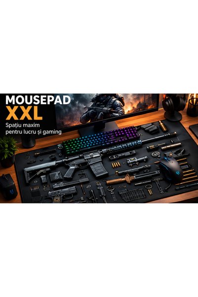 GALORWAY Mousepad Mare Cauciucat , Pentru Gaming, Birou, Office, Antiderapant...