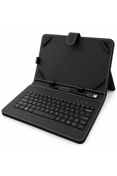 MADERA Universal Tablet Case, with microUSB keyboard, 10.1 inch, adjustable s...