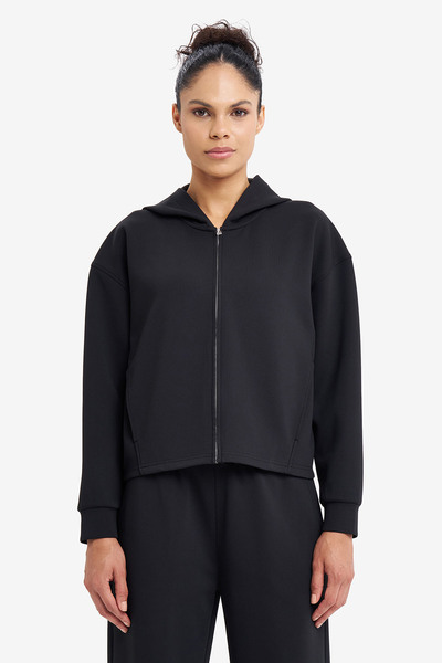 Lescon Women's zippered hooded sweatshirt 26n-2105